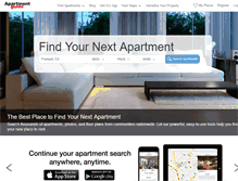Tablet Screenshot of apartmentguide.com